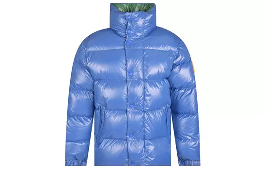 Пуховик мужской синий Moncler