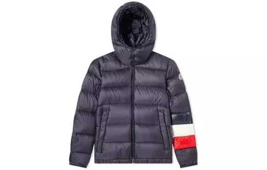 Пуховик мужской синий Moncler