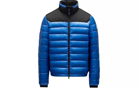 Пуховик мужской синий Moncler