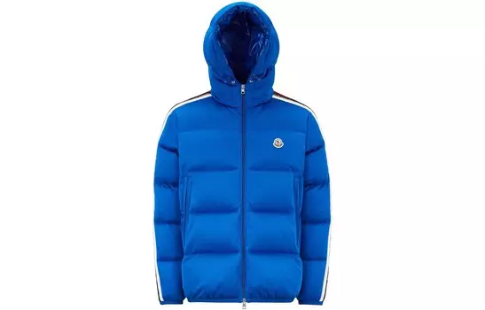 Пуховик мужской синий Moncler
