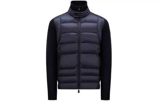 Пуховик мужской синий Moncler