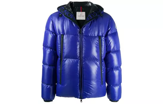 Пуховик мужской синий Moncler