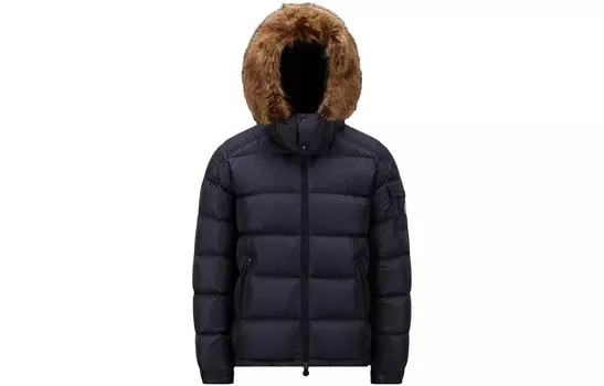 Пуховик мужской синий Moncler