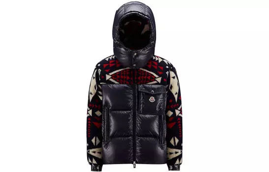Пуховик мужской синий Moncler