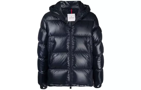Пуховик мужской синий Moncler