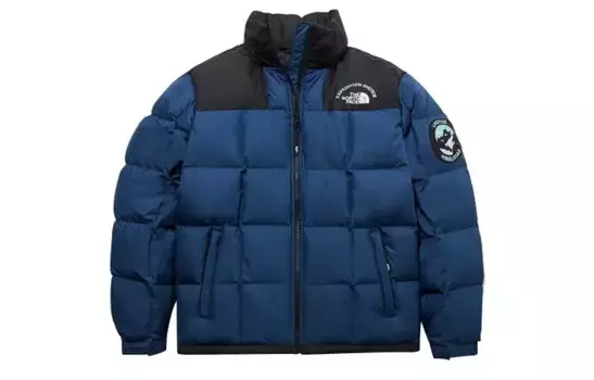 Пуховик мужской синий The North Face, синий