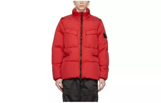 Пуховик мужской Stone Island, красный