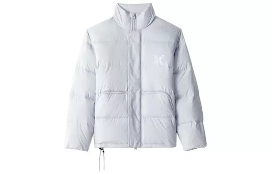 Пуховик мужской светло-серый Kenzo, серый