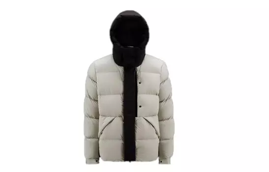 Пуховик мужской светло-серый Moncler