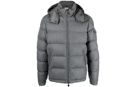 Пуховик мужской светло-серый Moncler