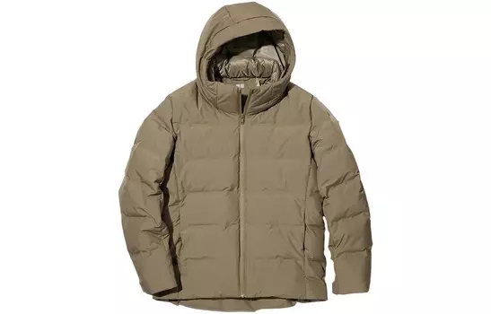 Пуховик мужской темно-бежевый Uniqlo, темно-бежевый