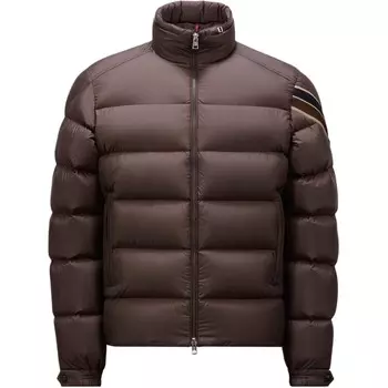 Пуховик мужской темно-коричневый Moncler