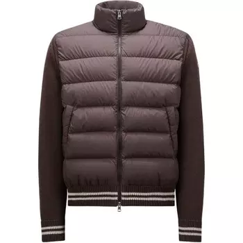 Пуховик мужской темно-коричневый Moncler