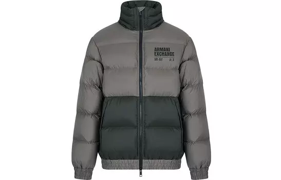 Пуховик мужской темно-серый Armani Exchange, темно-серый