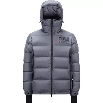 Пуховик мужской темно-серый Moncler