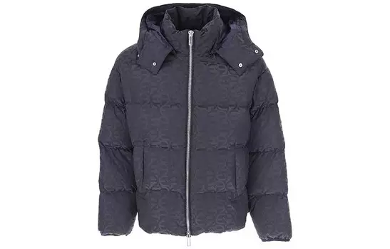 Пуховик мужской темно-синий Emporio Armani, синий