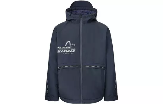 Пуховик мужской темно-синий Evisu, темно-синий