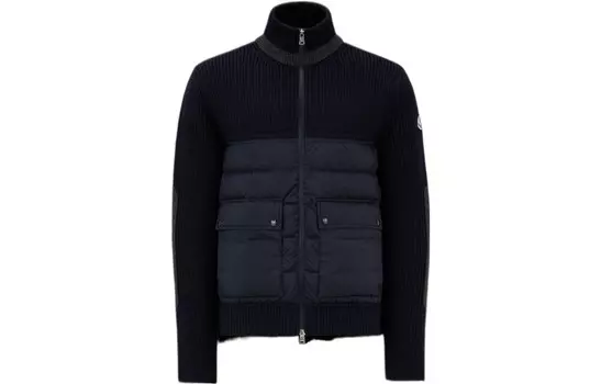 Пуховик мужской темно-синий Moncler
