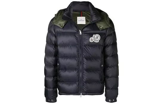 Пуховик мужской темно-синий Moncler