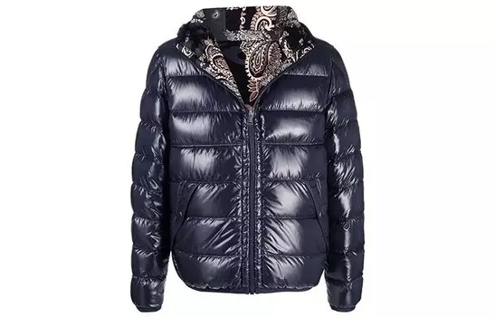 Пуховик мужской темно-синий Moncler