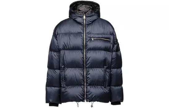 Пуховик мужской темно-синий Prada, синий