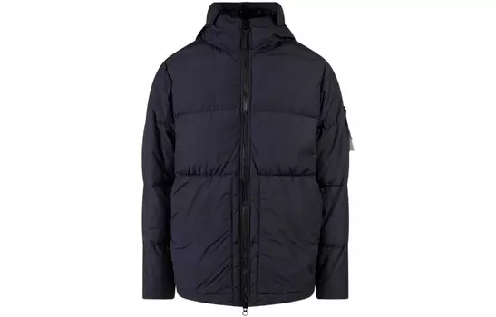 Пуховик мужской темно-синий Stone Island, темно-синий