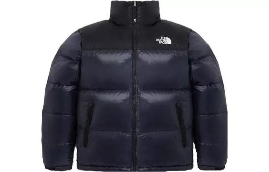 Пуховик мужской темно-синий The North Face, синий