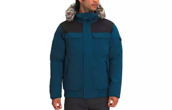 Пуховик мужской темно-синий The North Face, темно-синий