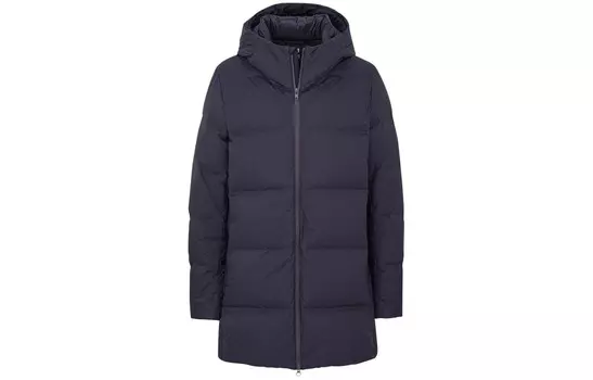 Пуховик мужской темно-синий Uniqlo, темно-синий