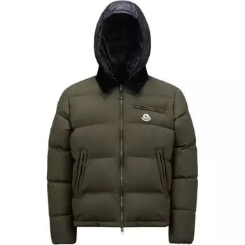 Пуховик мужской темно-зеленый Moncler
