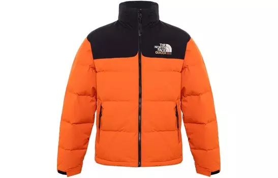 Пуховик мужской The North Face X Gucci, оранжевый