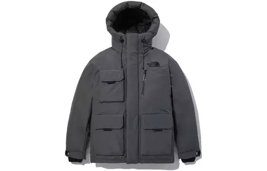 Пуховик мужской угольно-серый The North Face, серый
