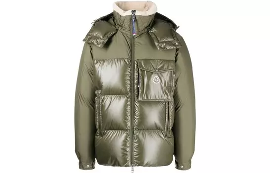 Пуховик мужской зеленый Moncler