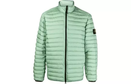 Пуховик мужской зеленый Stone Island, зеленый