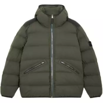 Пуховик мужской зеленый Stone Island, зеленый