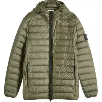 Пуховик мужской зеленый Stone Island, зеленый