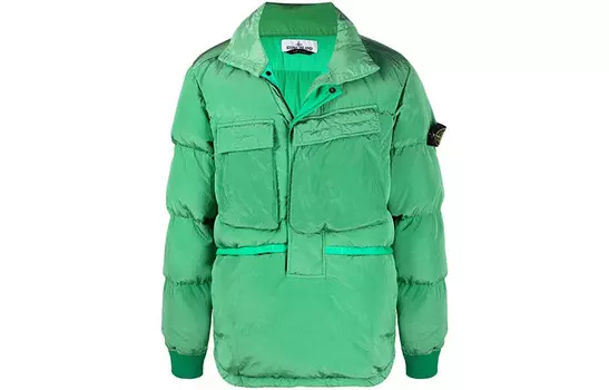 Пуховик мужской зеленый Stone Island, зеленый