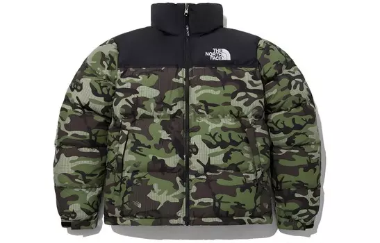 Пуховик мужской зеленый The North Face, зеленый