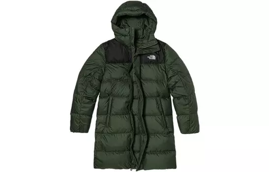 Пуховик мужской зеленый The North Face, зеленый