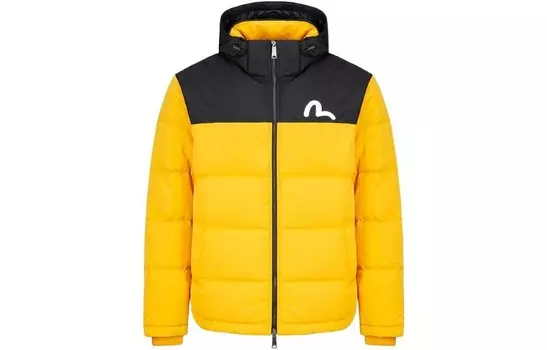 Пуховик мужской желтый Evisu, желтый