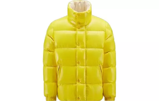 Пуховик мужской желтый Moncler