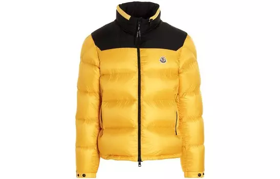 Пуховик мужской желтый Moncler