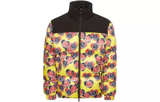 Пуховик мужской желтый Moncler
