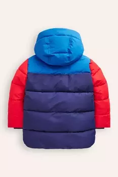 Пуховик на флисовой подкладке Boden, красный