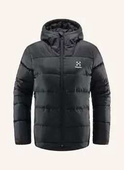 Пуховик на фото ниже Haglfs, черный