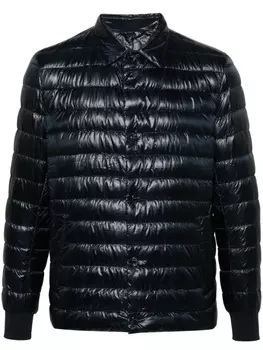 Пуховик на кнопках Herno, синий