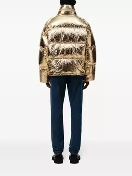 Пуховик на молнии AMI Paris, золотой