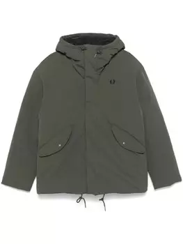 Пуховик на молнии Fred Perry, зеленый