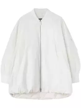 Пуховик на молнии JIL SANDER, белый