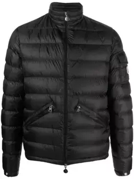 Пуховик на молнии MONCLER, черный